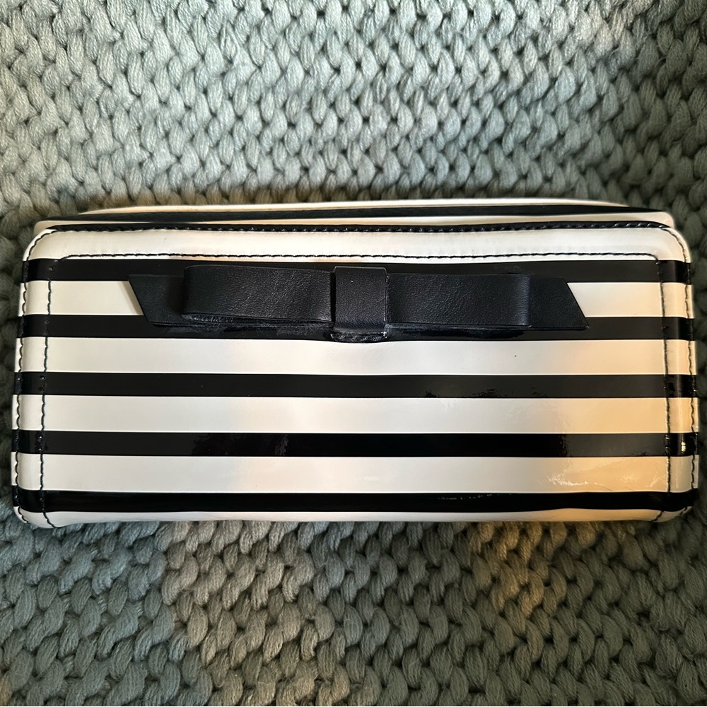 Black and white Kate Spade Clutch